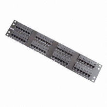 Panneau de brassage UTP Cat5e à 48 ports RJ45